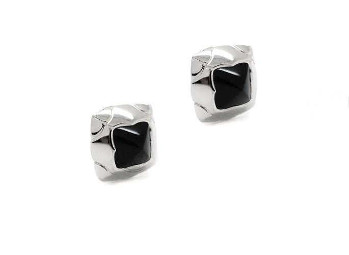 Boucles d'oreilles BULGARI - Boucles d'oreilles Piramide Or blanc 58 Facettes