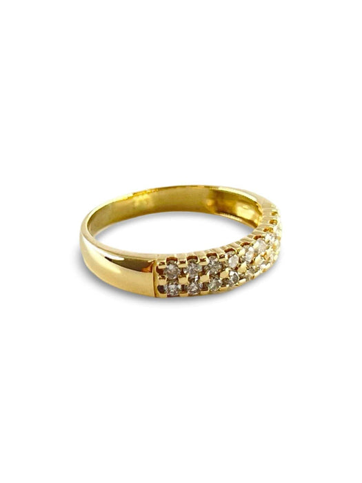 Bague Bague or jaune et diamants 0,27 58 Facettes 00024601