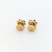 Boucles d'oreilles Boucles d'oreilles florales en or jaune rubis et diamants 58 Facettes 29039