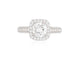 Bague 53 Bague en or gris et diamant 1,27 carat certifié 58 Facettes 237689