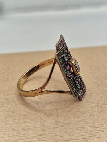 Bague 61 Bague ancienne en or jaune d'Italie, années 1940 58 Facettes