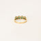 Bague 52.5 Bague or jaune rivière d'émeraudes 58 Facettes LP924