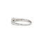 Bague 57 Bague - Or blanc et diamants 58 Facettes 1148