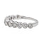 Bague 59 Bague Alliance Or blanc Diamant 58 Facettes 3090582CN