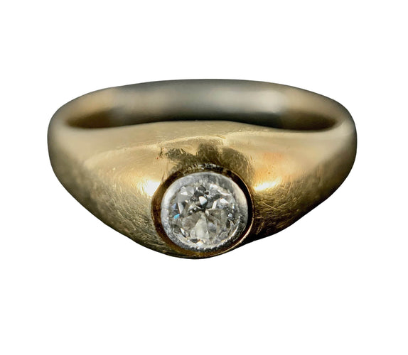 Bague 62 Bague Jonc or jaune et platine 58 Facettes