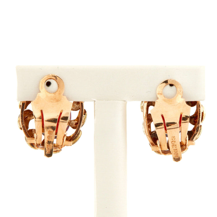 YELLOW GOLD CLIP EARRING