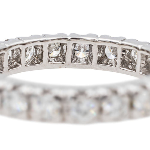 Bague 52 Bague Alliance américaine Or blanc Diamant 58 Facettes 3743723CN