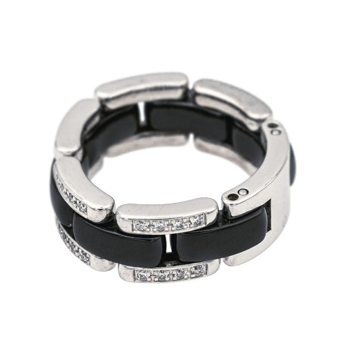 Bague 53 Chanel Bague Ultra Or blanc Céramique, Diamant 58 Facettes 4109879CN
