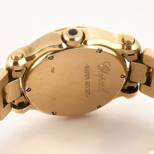 Montre Chopard-  Happy Sport - Montre en or rose et diamants 58 Facettes DRE1840