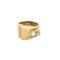 Bague 60 Bague Tank en or jaune et diamants 58 Facettes BIA1111