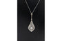 Pendentif Art Déco style yellow gold and diamond pendant 1940 58 Facettes 11032