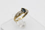 Bague 51 Vintage yellow gold ring with sapphire and diamonds, mid-20th century 58 Facettes 9859