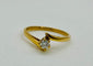 Bague 52 Bague solitaire en or jaune avec diamant taille brillant 58 Facettes 50305