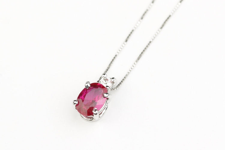 Collier Collier Rubis Diamant 58 Facettes