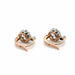 Boucles d'oreilles Dormeuses or rose et diamant - Année 1900 58 Facettes 1.0000124/1