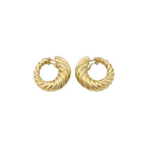 Boucles d'oreilles Boucles d'oreilles vintage, or jaune. 58 Facettes 34424