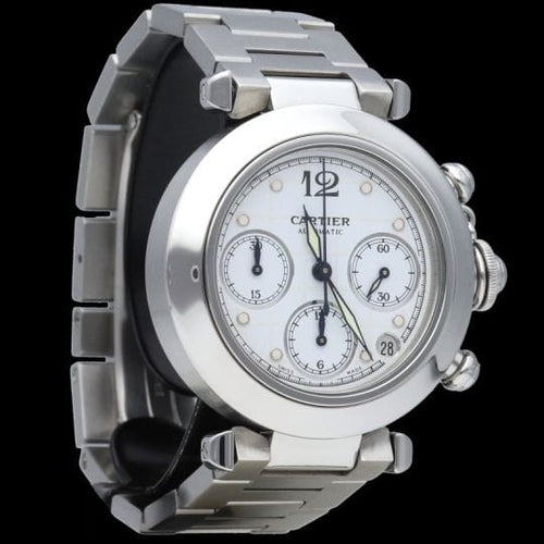 Montre Cartier Montre Pasha Chronograph 58 Facettes MT40718