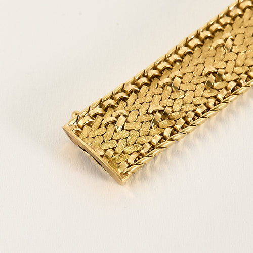 Pulsera flexible en oro amarillo de 18k
