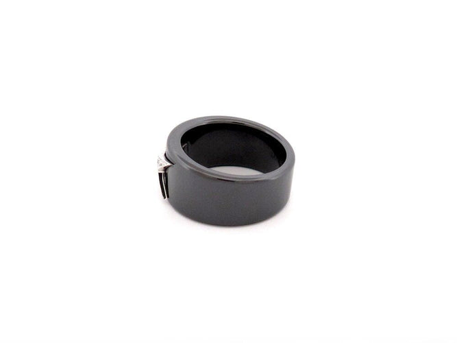 Bague 51 bague MAUBOUSSIN etoile du demon ceramique t51 or blanc 18k diamants 58 Facettes 266204