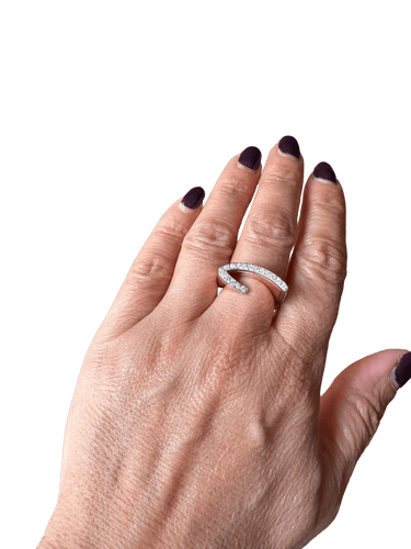 Bague 54 Bague Eventail Géometrique deux ors 58 Facettes 1.0002290/2