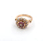 Bague 60 Bague en or jaune 14 carats sertie de diamants et de rubis 58 Facettes