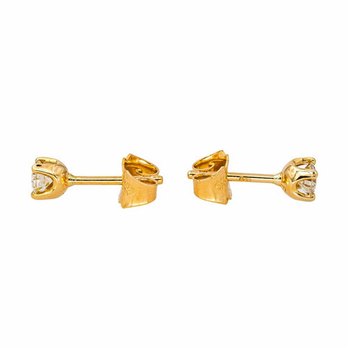 Boucles d'oreilles Boucles d'oreilles Puces Or jaune Diamant 58 Facettes 4416097RV