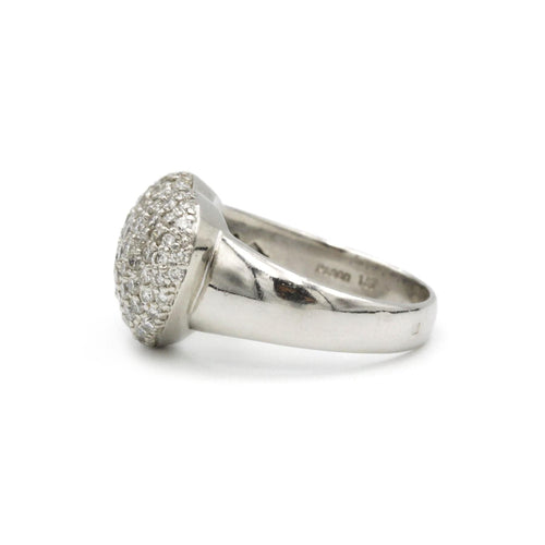 Bague Bague - Platine et Diamants 58 Facettes 220560R