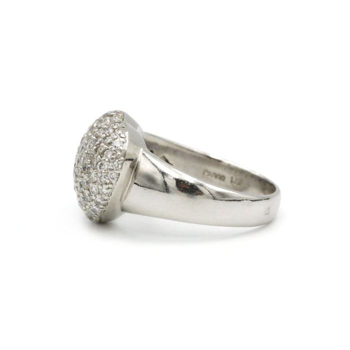 Anillo - platino y diamantes