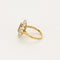 Bague 55.5 Bague en Or blanc & jaune 18k Rubis 58 Facettes PON0040