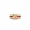 Bague 52 Bague or jaune rubis et diamants 58 Facettes