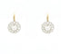 Boucles d'oreilles Boucles d'oreilles en or blanc avec diamant central et diamants périphériques 58 Facettes 13043