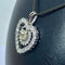 Pendentif Pendentif coeur en or blanc 18 carats et diamants 58 Facettes AB438