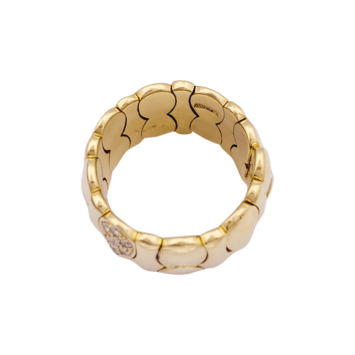 Bague 56 Bague or jaune, diamants. 58 Facettes 34470