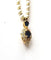 Collier Collier perles de culture et or jaune saphirs et diamants 58 Facettes