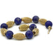 Bracelet or jaune Lapis-Lazuli 58 Facettes 240382R