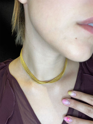 Collier Collier long ajustable « Promesse dorée » en or jaune 58 Facettes