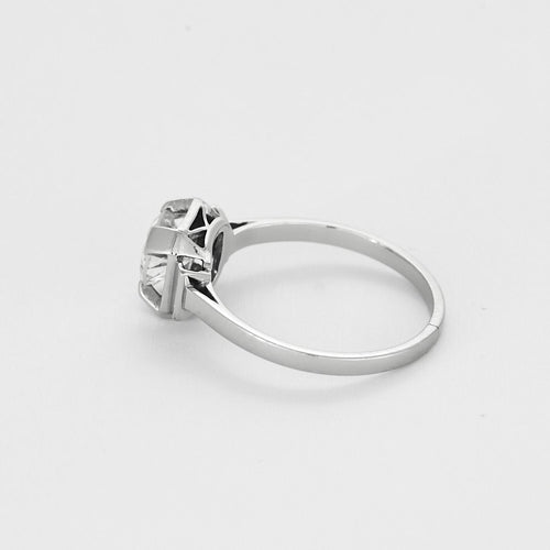 Bague 52 Bague solitaire en platine et diamant 0.80 carat. 58 Facettes MON1230X2