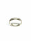 Bague 58 Alliance homme guillochée en or blanc 18 carats 58 Facettes