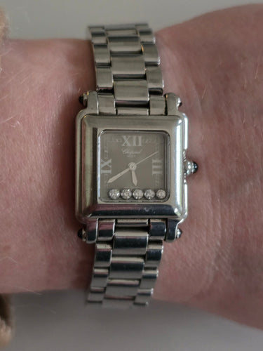 Montre Chopard - Montre Happy Sport Diamants Ensemble complet 58 Facettes