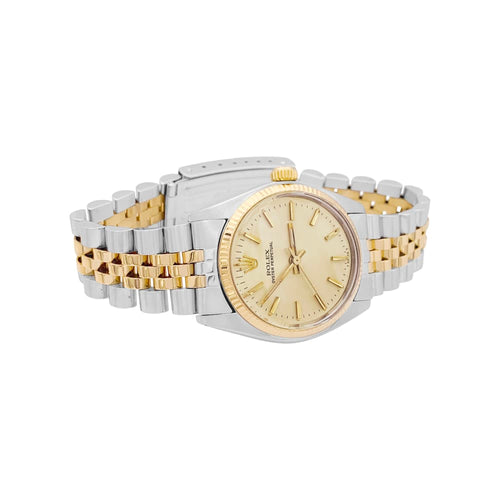 Montre Montre Rolex, "Oyster Perpetual", or jaune et acier. 58 Facettes 34921