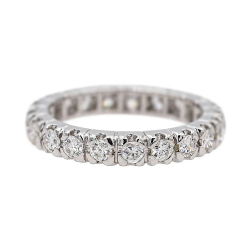 Bague 52 Bague Alliance américaine Or blanc Diamant 58 Facettes 3743723CN