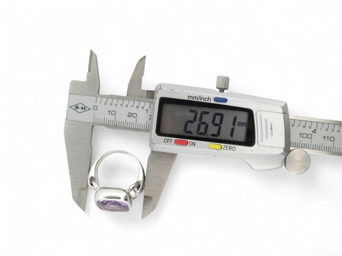 Bague 61 bague POIRAY indrani gm amethyste coussin t61 or blanc 18k 18gr 58 Facettes 266723