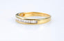 Bague 56 Bague demi-alliance en or jaune – Diamants baguette sertis rail 58 Facettes BG11189476-107