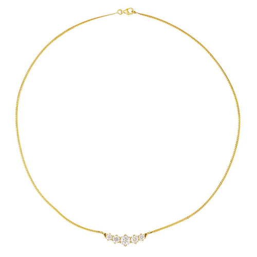 Collier Collier Or jaune Diamant 58 Facettes 4196418CN