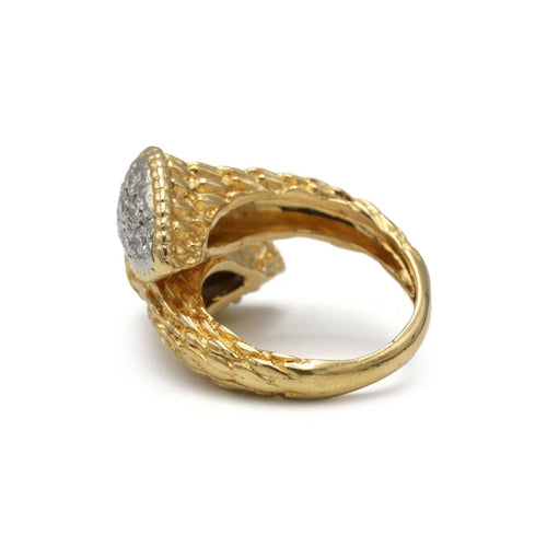 Bague 47 Bague Boucheron, Serpent Bohème, années 70, or jaune 750, platine et diamants 58 Facettes 1280