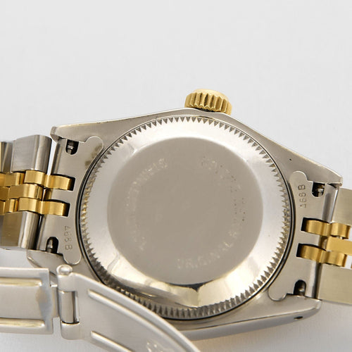 Horloge Rolex Model Datejust 26 mm in 18K Goud en Staal Computer Wijzerplaat 58 Facettes