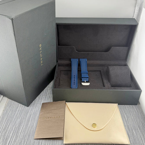 Montre Bulgari - Montre Octo Roma automatique 41 mm cadran bleu full set 58 Facettes