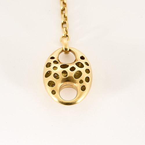 Collier VALENTE MILANO - Collier négligée en or jaune, ébène, rubis, diamants et os. 58 Facettes SMA0232