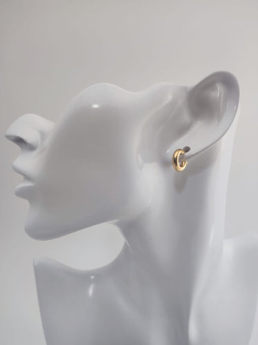 Boucles d'oreilles Créoles en or jaune 18k 58 Facettes