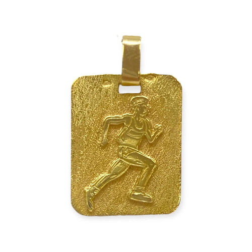 Pendentif Pendentif Plaque Athlète Coureur or jaune 58 Facettes 330086129